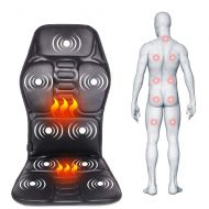 DGSD Electric Portable Heating Vibrating Back Massager Chair in Cussion Car Home Office Lumbar Neck Mattress...