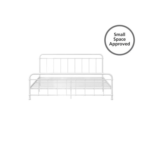  DHP DZ53000 Beaumont, King, White Metal Bed
