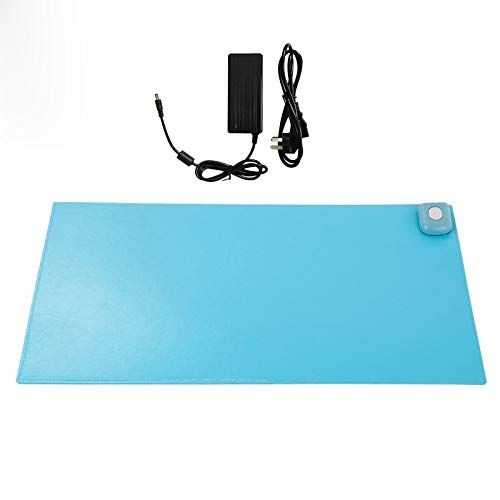  DHmart Winter Warmer Office Table Computer Mouse Pad PU Waterproof Desk Keyboard Mat Game Electric Heating Pads US Plug