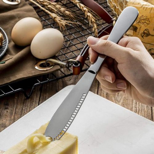  DI QIU REN Cake Slicer Cutter&Stainless Steel Butter Spreader-2Pcs Versatile Cake Cutting Tool For Beginners And Professional Bakers Pizza Baking Knife Pastries Divider Cake Cut Clip