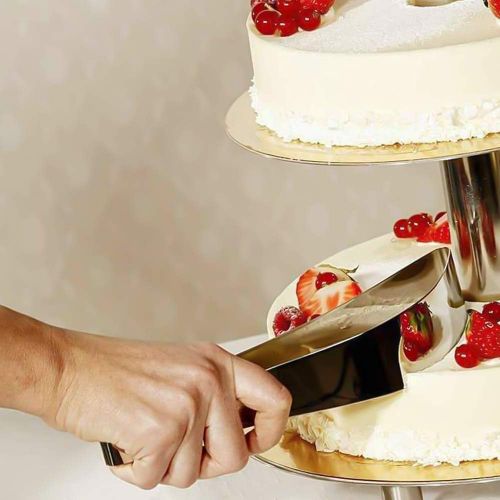  [아마존베스트]DI QIU REN Cake Slicer Cutter&Stainless Steel Butter Spreader-2Pcs Versatile Cake Cutting Tool For Beginners And Professional Bakers Pizza Baking Knife Pastries Divider Cake Cut Clip