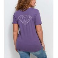 DIAMOND SUPPLY Diamond Supply Co. Stone Cut Purple T-Shirt