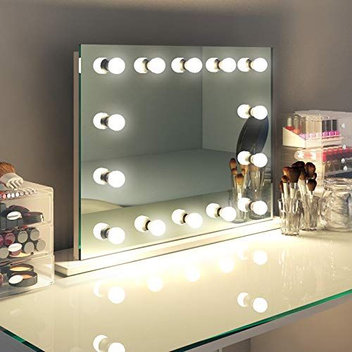  DIAMOND X COLLECTION Diamond X Hollywood Makeup Vanity Mirror with Daylight Dimmable LED k89sCW