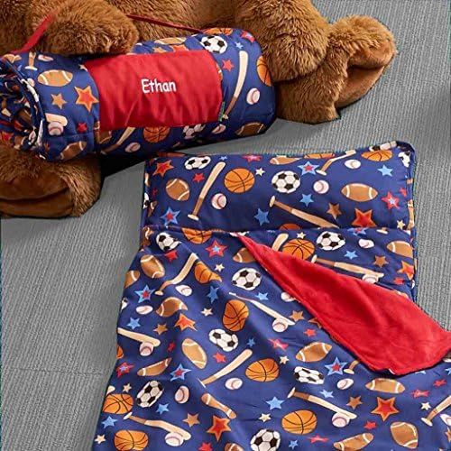  [아마존베스트]DIBSIES Personalization Station Personalized Toddler & Preschool Nap Mats Sports