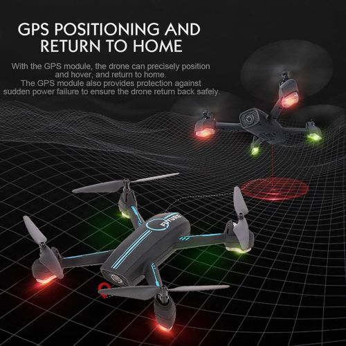 DICPOLIA GPS RC Drone,Outdoor Remote Control RC Helicopter Flying Toys,Racing Propel Helicopters JXD 528 2.4GHz Full HD 720P Camera WIFI FPV GPS Quadcopter RC Drone Aircraft Quadcopter Toy