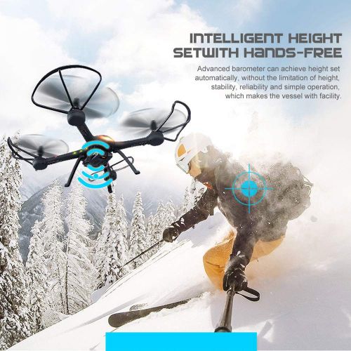  DICPOLIA Original JJRC H11WH 2.4G 4CH 2.0MP 720P FPV HD Camera WiFi FPV RC Quadcopter RTF C5O0,Airplane Remote Control Toys Racing Controllers Helicopters Drone With LED Light For Beginner