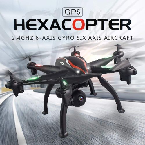  DICPOLIA Rc Helicopter Remote Control Wide-angle 1080 HD Camera 2.4G WIFI FPV Follow Me 6Axis RC Quadcopter Selfie Drone,Outdoor Racing Controllers Helicopters Drone 4 Channnel Planes For A