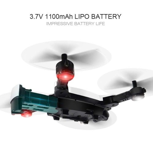  DICPOLIA Flytec T17 720P Double Cameras Foldable RC Quadcopter Headless Mode ,Outdoor Racing Controllers Helicopter Sky Rover,Rc Airplane,RC Helicopter,Drones Parts,Remote Control,