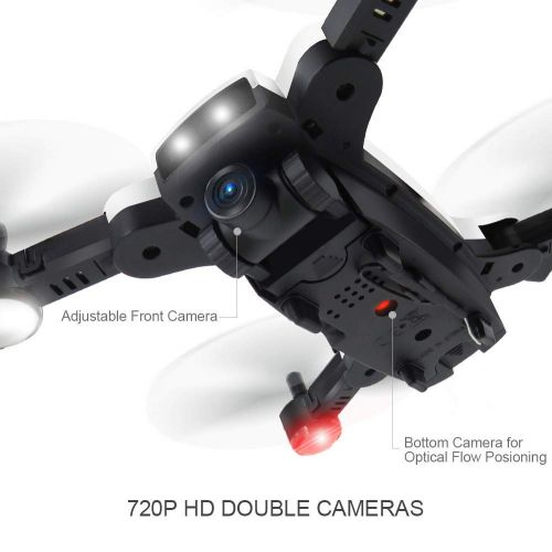  DICPOLIA Flytec T17 720P Double Cameras Foldable RC Quadcopter Headless Mode ,Outdoor Racing Controllers Helicopter Sky Rover,Rc Airplane,RC Helicopter,Drones Parts,Remote Control,