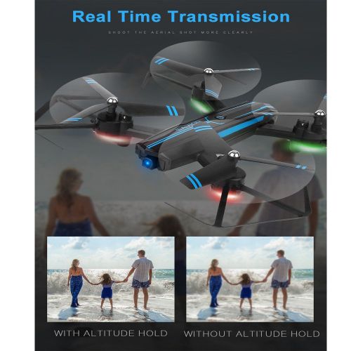  DICPOLIA Rc Airplane,RC Helicopter,Drones Parts,Remote Control,8809W 2.0PM 2.4G Wide-Angle Fixed Version WiFi Foldable Aerial RC Drone,Rc Plane,Outdoor Racing Controllers Helicopte