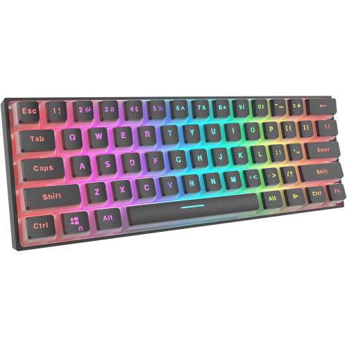  Dierya Black PBT Double Shot Pudding Keycaps, 108 Keys Mechanical Keycaps Set - OEM Profile - Compatible with 60% TKL Full-Size Stand US Layout Mechanical Gaming Keyboard (Keycaps