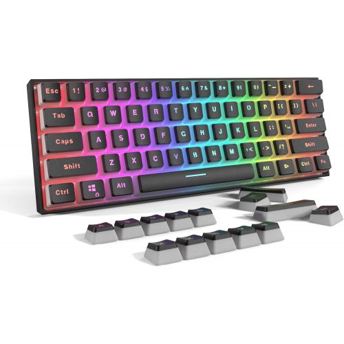  Dierya Black PBT Double Shot Pudding Keycaps, 108 Keys Mechanical Keycaps Set - OEM Profile - Compatible with 60% TKL Full-Size Stand US Layout Mechanical Gaming Keyboard (Keycaps