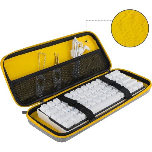  [아마존베스트]KEMOVE X DIERYA Keyboard Travel Case, Hard EVA Sleeve Carrying Cover Bag for 65% 60% Wireless Bluetooth Mechanical Gaming Keyboard (14.2 X 5.7 X 2)