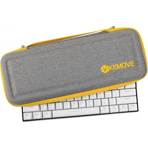  [아마존베스트]KEMOVE X DIERYA Keyboard Travel Case, Hard EVA Sleeve Carrying Cover Bag for 65% 60% Wireless Bluetooth Mechanical Gaming Keyboard (14.2 X 5.7 X 2)