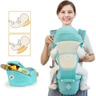 DIGGOLD Baby Carrier Sling All Carry with Hip Seat 360 All Carry Positions Award-Winning Ergonomic Baby Seats (Green)