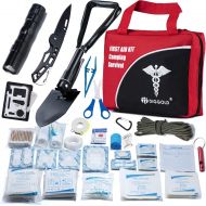 [아마존베스트]First Aid Kit Home Comprehensive 25 Items 131 Piece Soft Case Bag for Camping Hiking Car Emergency Survival Outdoor Sports Office by DIGGOLD