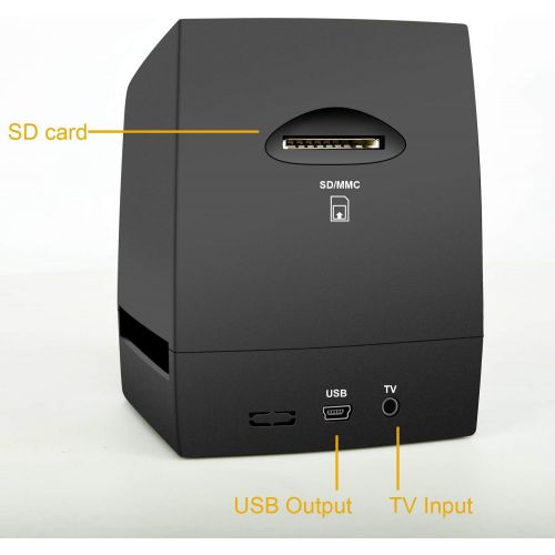  [아마존베스트]DIGITNOW! 135 Film Negative Scanner High Resolution Slide Viewer,Convert 35mm Film &Slide to Digital JPEG Save into SD Card , with Slide Mounts Feeder No Computer/Software Required