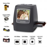 DIGITNOW Film Scanner with 22MP Converts 126KPK/135/110/Super 8 Films, Slides, Negatives All in One into Digital Photos,2.4 LCD Screen, Impressive 128MB Built-in Memory