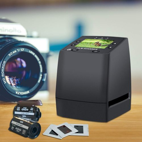  DIGITNOW! 135 Film Negative Scanner High Resolution Slide Viewer,Convert 35mm Film &Slide to Digital JPEG Save into SD Card , with Slide Mounts Feeder No Computer/Software Required