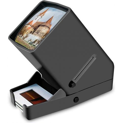  [아마존베스트]DIGITNOW 35mm Slide and Film Viewer, 3X Magnification, Battery Operation, LED Lighted Illuminated Viewing for 35mm Slides & Positive Film Negatives(4AA Batteries Included)