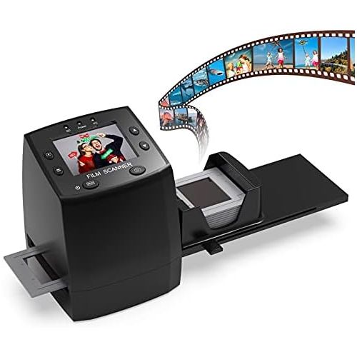  [아마존베스트]DIGITNOW! Slide scanner converts 35 mm / 135 negative and slide to digital JPEG, film scanner with high resolution of 1800 DPI, no computer required.