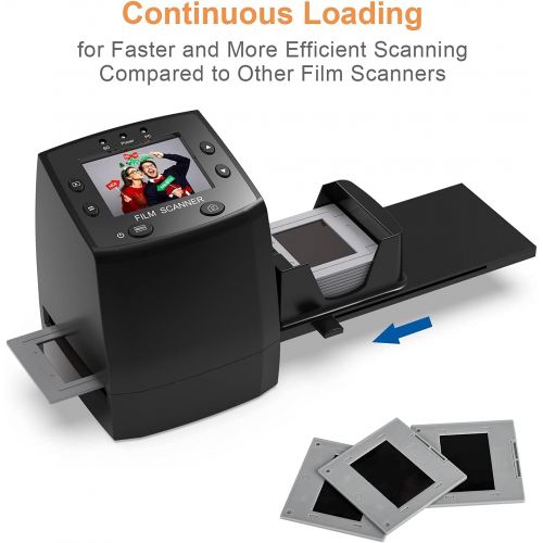  [아마존베스트]DIGITNOW! Slide scanner converts 35 mm / 135 negative and slide to digital JPEG, film scanner with high resolution of 1800 DPI, no computer required.
