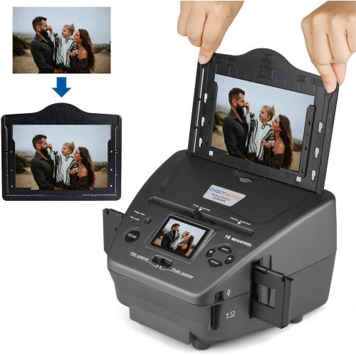  [아마존베스트]DIGITNOW! 16MP all-in-1 film slide scanner and 2.4 inch LCD display, multi-scanner for photos, slides, negative, and name cards, 35 mm slide film photo scanner converts slides to digital and