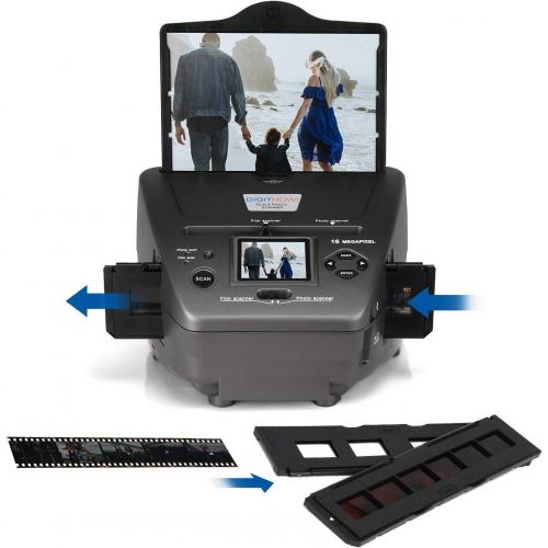  [아마존베스트]DIGITNOW! 16MP all-in-1 film slide scanner and 2.4 inch LCD display, multi-scanner for photos, slides, negative, and name cards, 35 mm slide film photo scanner converts slides to digital and