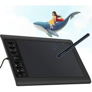 [아마존베스트]DIGITNOW! Digital Graphic Tablet Drawing Pen Drawing Tablet with Battery Free Stylus Pen and 8 Key Combinations