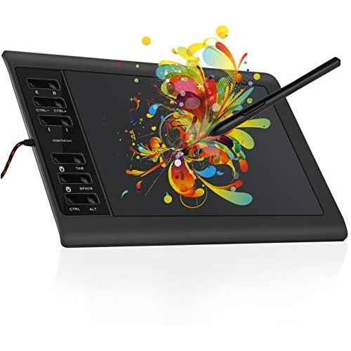 [아마존베스트]DIGITNOW! Digital Graphic Tablet Drawing Pen Drawing Tablet with Battery Free Stylus Pen and 8 Key Combinations