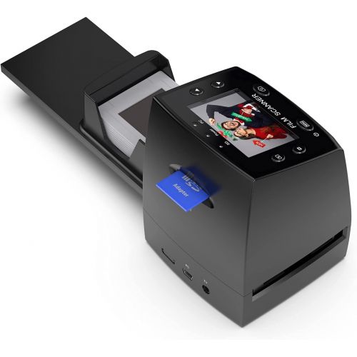  [아마존베스트]DIGITNOW! Slide scanner converts 35 mm / 135 negative and slide to digital JPEG, film scanner with high resolution of 1800 DPI, no computer required.