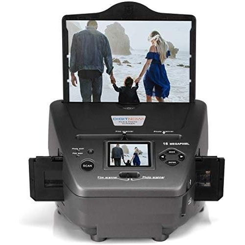  [아마존베스트]DIGITNOW! 16MP all-in-1 film slide scanner and 2.4 inch LCD display, multi-scanner for photos, slides, negative, and name cards, 35 mm slide film photo scanner converts slides to digital and