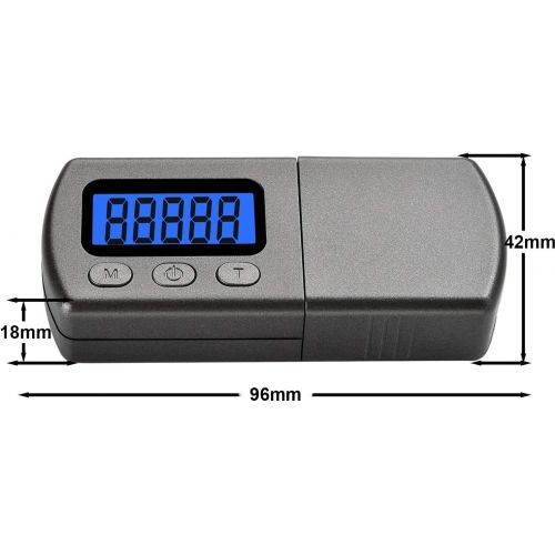  [아마존베스트]DIGITNOW! High Precision Digital Mini Turntable Stylus Force Scale Gauge 0.01g/5.00g Blue LCD Backlight for Tonarm Pickups