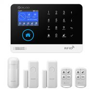 DIGOO HOSA 2G Wireless Home and Business Security Alarm System, 433MHz GSM&WIFI Smart Security System DIY Kits, Burglar Alarm With Full Touch Screen,Auto Dial and APP Remote Contro