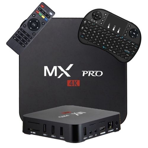  DIGOU [Free Wireless Mini Keyboard] MX Pro Android TV Box Android 7.1 TV Box Amlogic S905w Quad-Core CPU 1GB RAM8GB ROM with WiFi