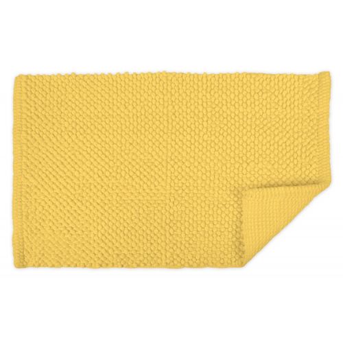  DII Ultra Soft Plush Spa Cotton Pebble Absorbent Chenille Bath Mat Place in Front of Shower, Vanity, Bath Tub, Sink, and Toilet, 17 x 24 - Yellow