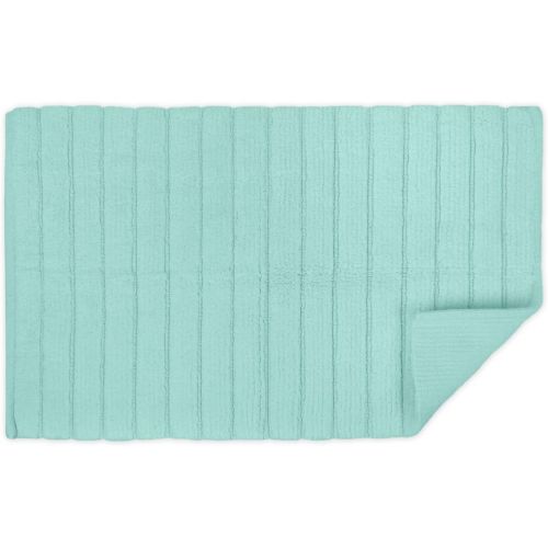  DII Cotton Ultra Absorbent Soft Luxury Spa Ribbed Bath Mat or Rug Place in Front of Shower, Vanity, Bath Tub, Sink, and Toilet 21x34 Mint