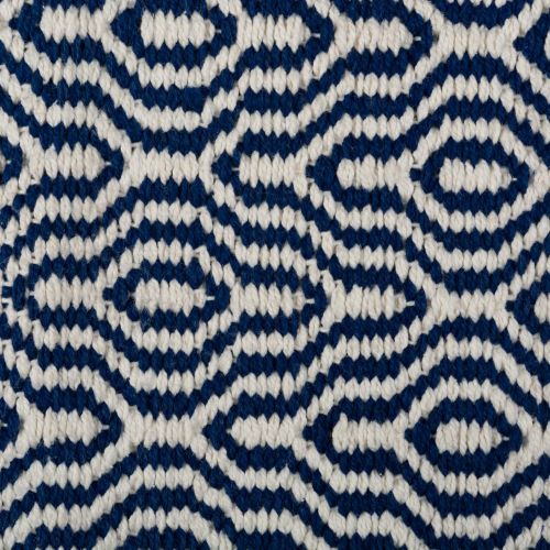  DII Indoor Braided Cotton Handloomed Yarn Dyed Woven Reversible Area Rug for Bedroom, Living Room, Kitchen, 2x3 - Keyhole Navy