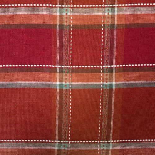  DII CAMZ10885 Cotton Tablecloth, Perfect for Holiday, Fall, Thanksgiving, Dinner Parties or Everyday Use, 70 Round, Autumn Spice Plaid