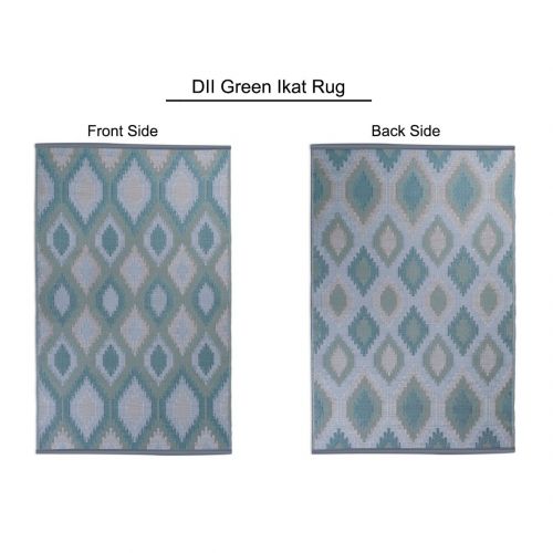  DII Moroccan Indoor/Outdoor Lightweight, Reversible, & Fade Resistant Area Rug, Use For Patio, Deck, Garage, Picnic, Beach, Camping, BBQ, Or Everyday Use - 4 x 6, Gray Lattice