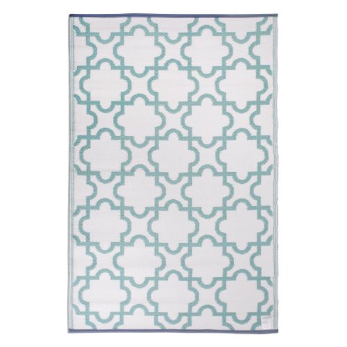  DII Moroccan Indoor/Outdoor Lightweight, Reversible, & Fade Resistant Area Rug, Use For Patio, Deck, Garage, Picnic, Beach, Camping, BBQ, Or Everyday Use - 4 x 6, Gray Lattice