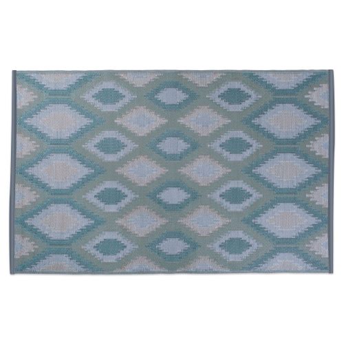  DII Moroccan Indoor/Outdoor Lightweight, Reversible, & Fade Resistant Area Rug, Use For Patio, Deck, Garage, Picnic, Beach, Camping, BBQ, Or Everyday Use - 4 x 6, Gray Lattice