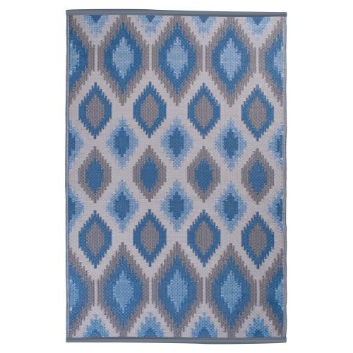  DII Moroccan Indoor/Outdoor Lightweight, Reversible, & Fade Resistant Area Rug, Use For Patio, Deck, Garage, Picnic, Beach, Camping, BBQ, Or Everyday Use - 4 x 6, Gray Lattice