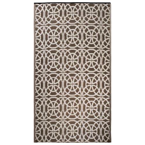  DII Moroccan Indoor/Outdoor Lightweight, Reversible, & Fade Resistant Area Rug, Use For Patio, Deck, Garage, Picnic, Beach, Camping, BBQ, Or Everyday Use - 4 x 6, Gray Lattice