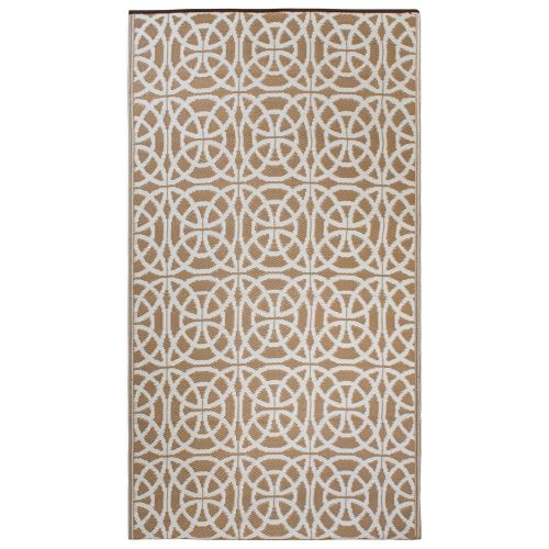  DII Moroccan Indoor/Outdoor Lightweight, Reversible, & Fade Resistant Area Rug, Use For Patio, Deck, Garage, Picnic, Beach, Camping, BBQ, Or Everyday Use - 4 x 6, Gray Lattice