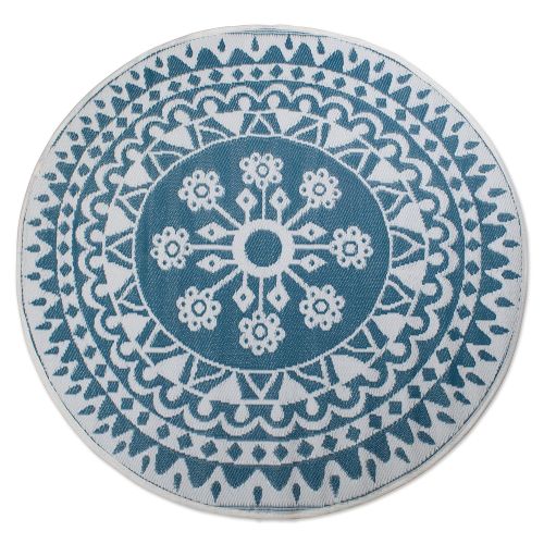  DII Moroccan Indoor/Outdoor Lightweight, Reversible, & Fade Resistant Area Rug, Use For Patio, Deck, Garage, Picnic, Beach, Camping, BBQ, Or Everyday Use - 4 x 6, Gray Lattice