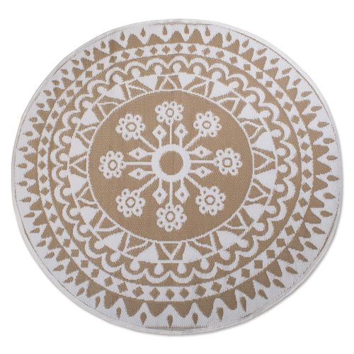  DII Moroccan Indoor/Outdoor Lightweight, Reversible, & Fade Resistant Area Rug, Use For Patio, Deck, Garage, Picnic, Beach, Camping, BBQ, Or Everyday Use - 4 x 6, Gray Lattice