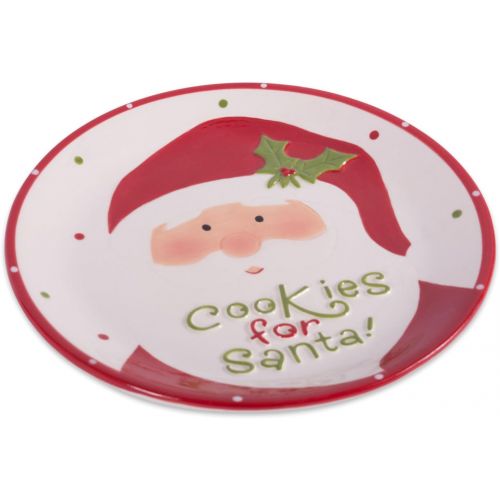  DII Winter Season Dishware Holiday Baking, 8.3x8.3, Santa