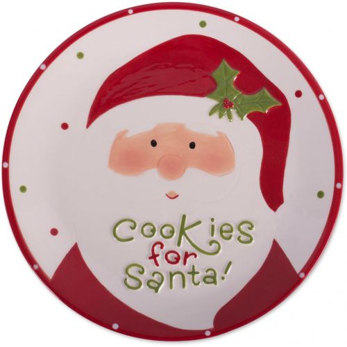  DII Winter Season Dishware Holiday Baking, 8.3x8.3, Santa