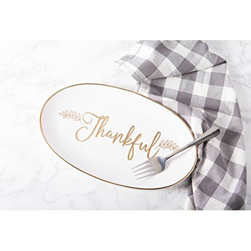  DII Winter Season Dishware Holiday Baking, 19x15, Thankful